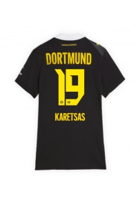 Borussia Dortmund Konstantinos Karetsas #19 Fotballdrakt Borte Klær Dame 2026-27 Korte ermer